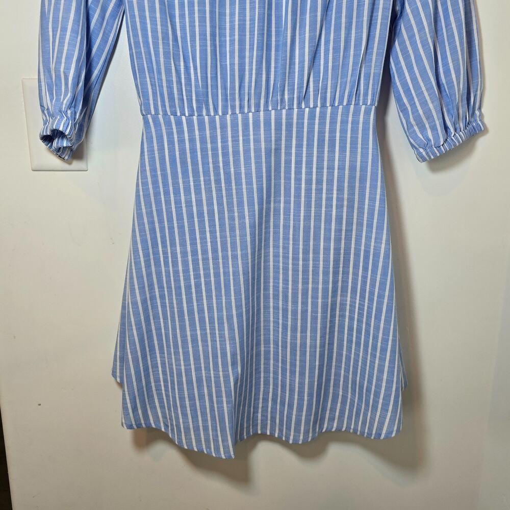 Evereve Maisy Striped Tie Front Shirt Dress Size XS - Picture 8 of 10